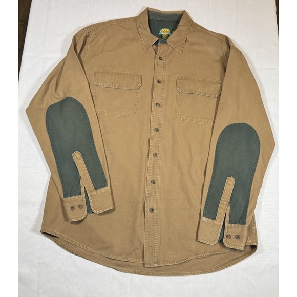 3 Cabelas Shirts Cotton Heavy Duty Long Sleeve Button Outdoor Work Men's XL Tall - Picture 13 of 16